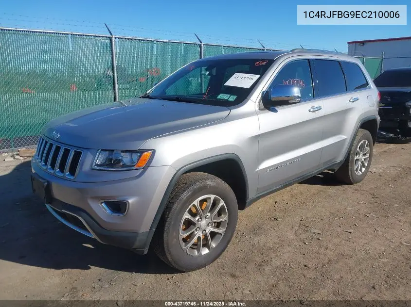 1C4RJFBG9EC210006 2014 Jeep Grand Cherokee Limited