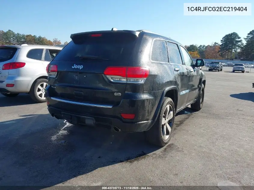 1C4RJFCG2EC219404 2014 Jeep Grand Cherokee Overland