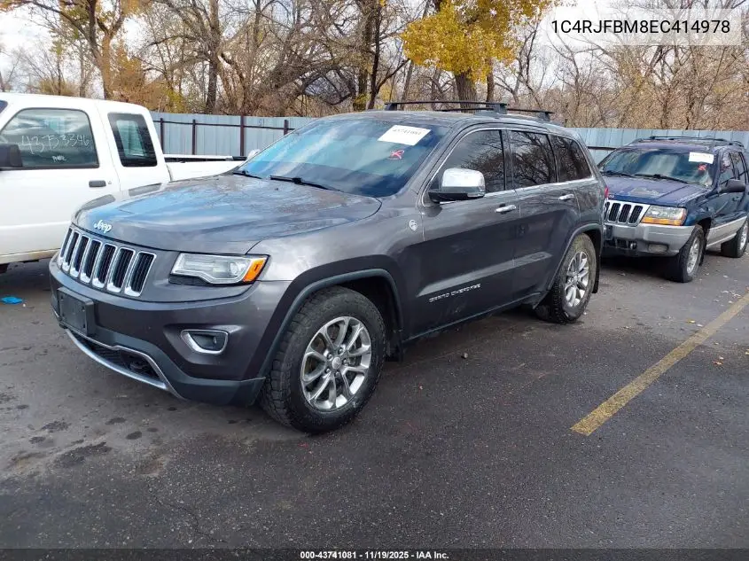1C4RJFBM8EC414978 2014 Jeep Grand Cherokee Limited