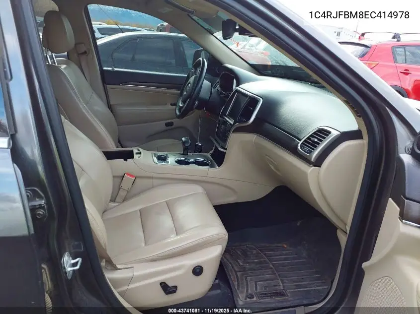 1C4RJFBM8EC414978 2014 Jeep Grand Cherokee Limited