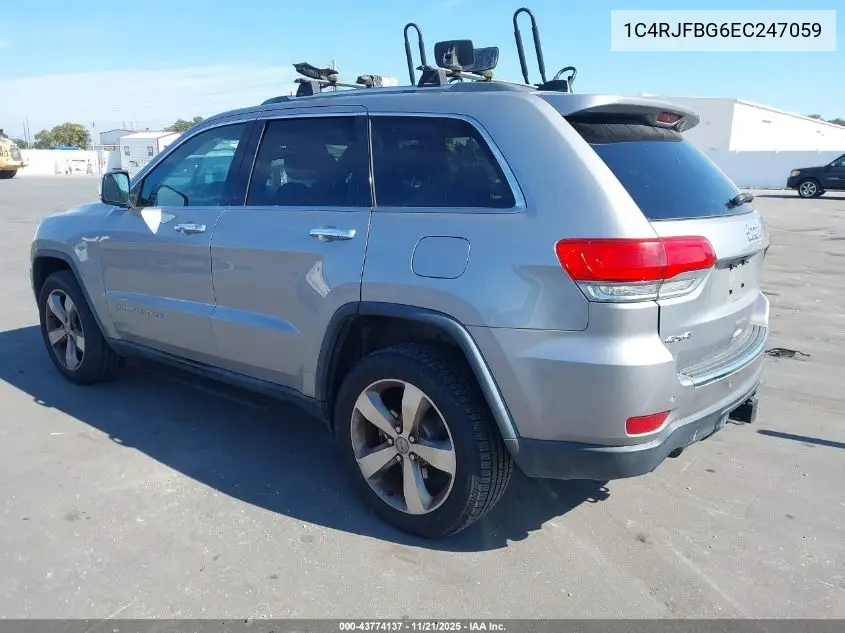 1C4RJFBG6EC247059 2014 Jeep Grand Cherokee Limited