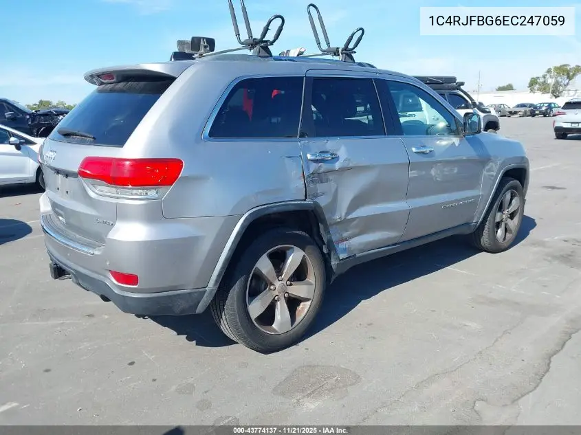 1C4RJFBG6EC247059 2014 Jeep Grand Cherokee Limited