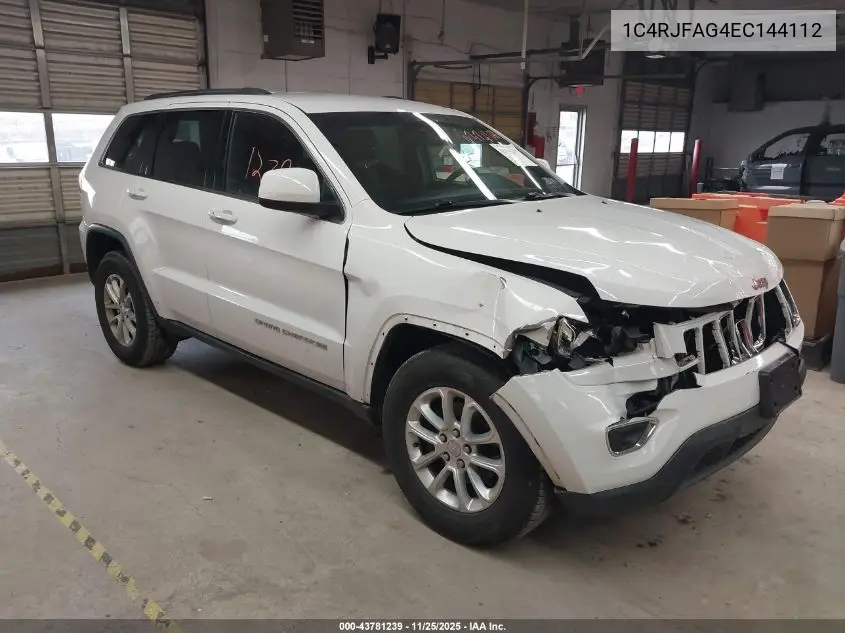 1C4RJFAG4EC144112 2014 Jeep Grand Cherokee Laredo