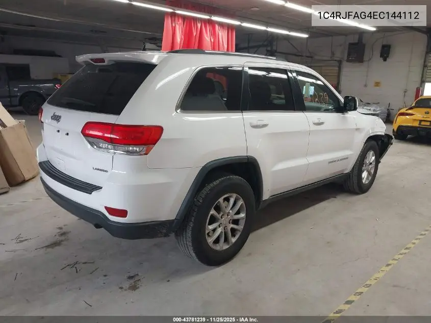 1C4RJFAG4EC144112 2014 Jeep Grand Cherokee Laredo