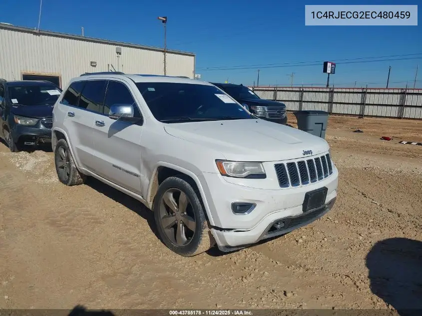 1C4RJECG2EC480459 2014 Jeep Grand Cherokee Overland