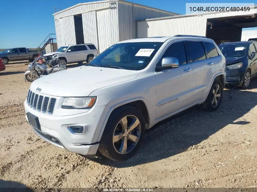 1C4RJECG2EC480459 2014 Jeep Grand Cherokee Overland
