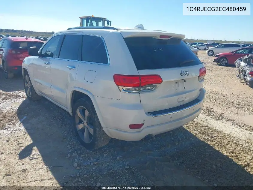 1C4RJECG2EC480459 2014 Jeep Grand Cherokee Overland