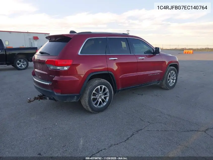 1C4RJFBG7EC140764 2014 Jeep Grand Cherokee Limited
