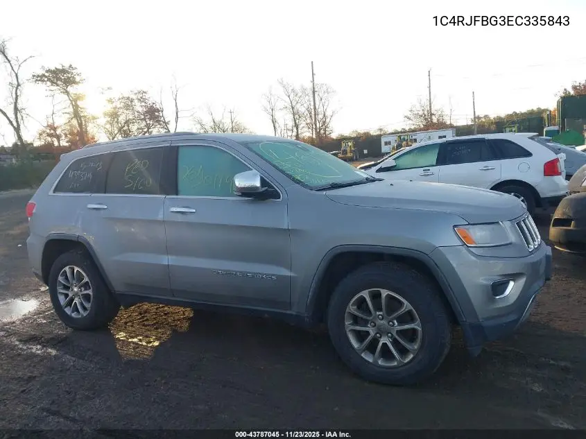 1C4RJFBG3EC335843 2014 Jeep Grand Cherokee Limited
