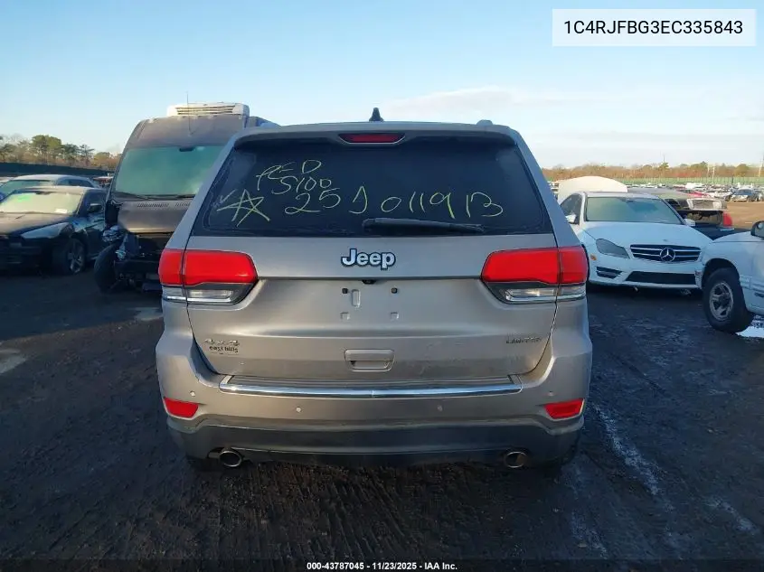 1C4RJFBG3EC335843 2014 Jeep Grand Cherokee Limited