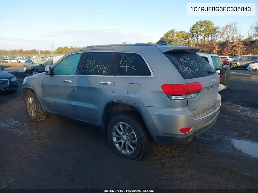1C4RJFBG3EC335843 2014 Jeep Grand Cherokee Limited