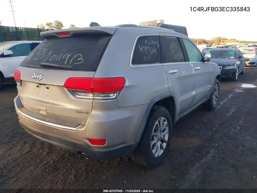 1C4RJFBG3EC335843 2014 Jeep Grand Cherokee Limited