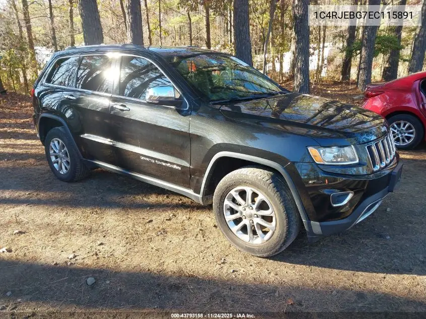 1C4RJEBG7EC115891 2014 Jeep Grand Cherokee Limited
