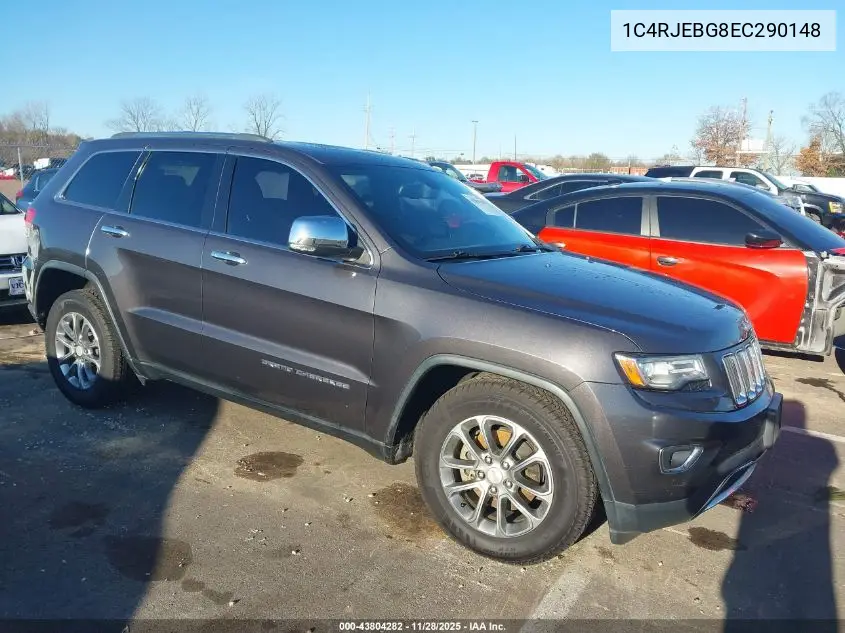 1C4RJEBG8EC290148 2014 Jeep Grand Cherokee Limited