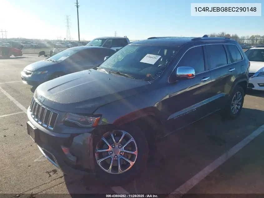 1C4RJEBG8EC290148 2014 Jeep Grand Cherokee Limited