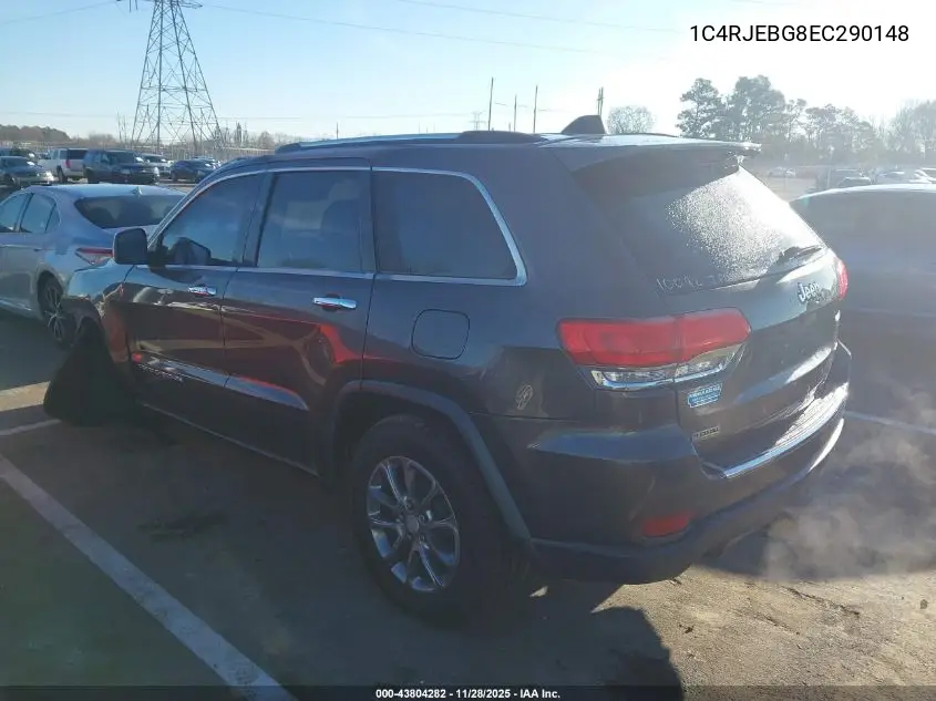 1C4RJEBG8EC290148 2014 Jeep Grand Cherokee Limited