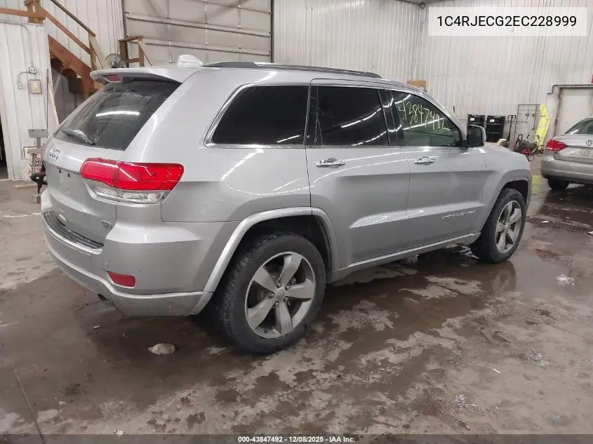 1C4RJECG2EC228999 2014 Jeep Grand Cherokee Overland