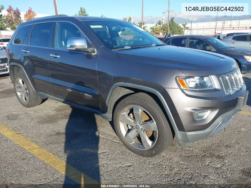 1C4RJEBG5EC442502 2014 Jeep Grand Cherokee Limited