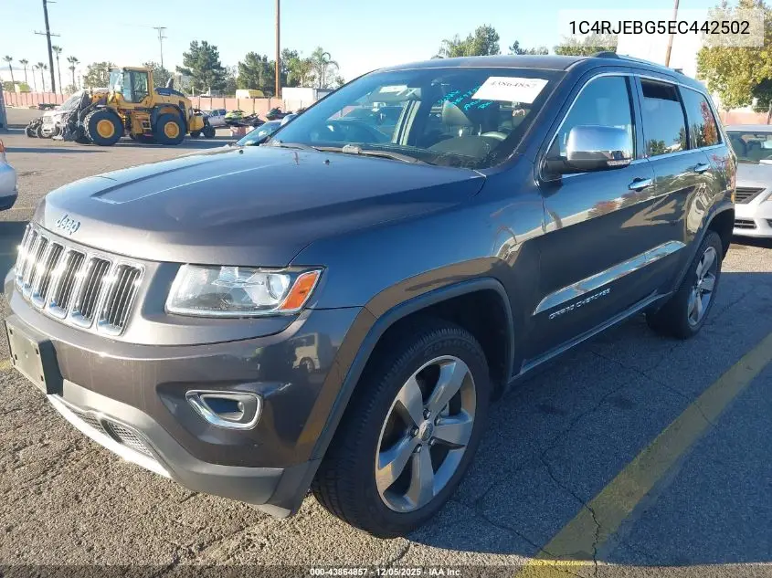 1C4RJEBG5EC442502 2014 Jeep Grand Cherokee Limited