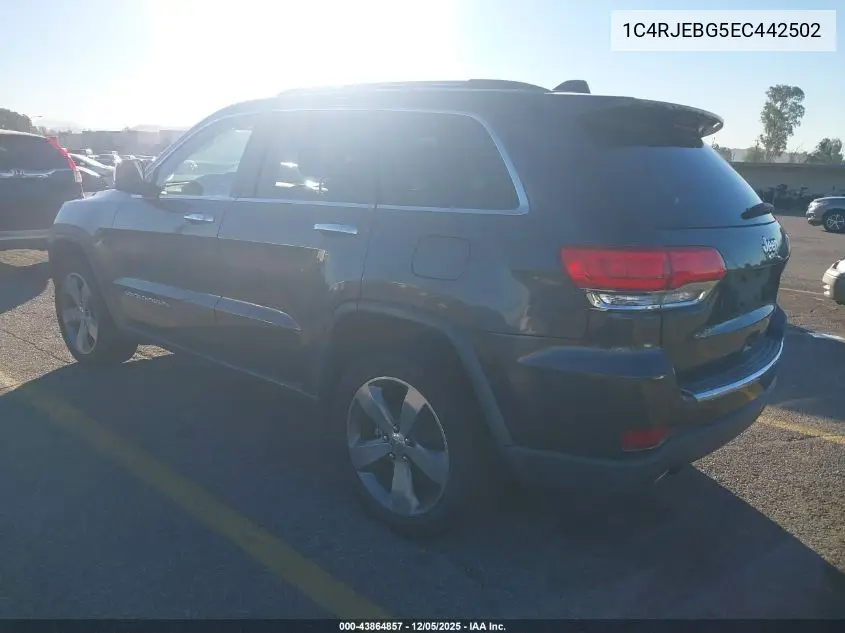 1C4RJEBG5EC442502 2014 Jeep Grand Cherokee Limited