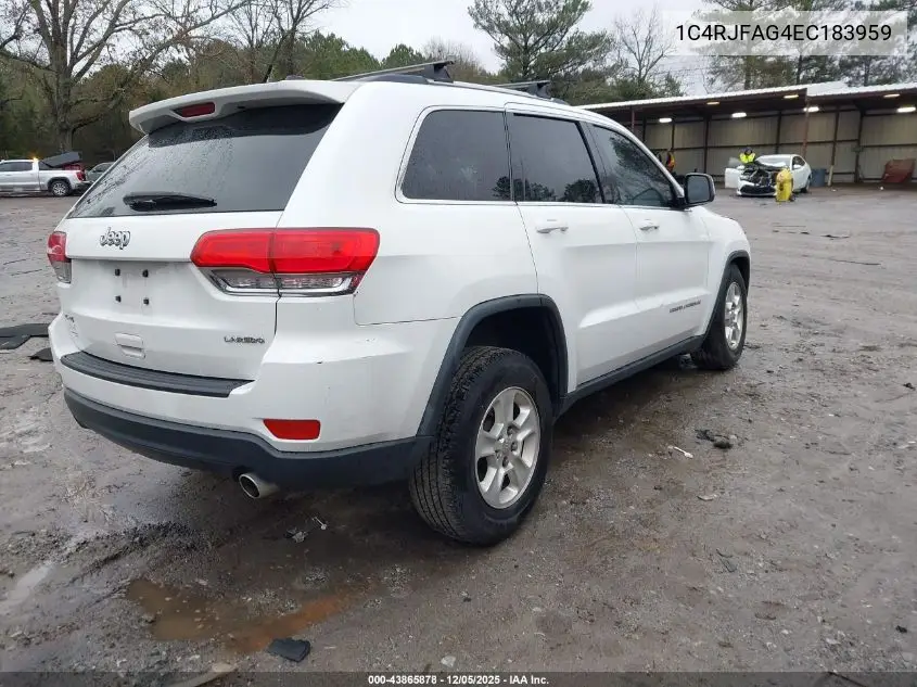 1C4RJFAG4EC183959 2014 Jeep Grand Cherokee Laredo
