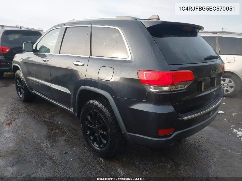 1C4RJFBG5EC570051 2014 Jeep Grand Cherokee Limited