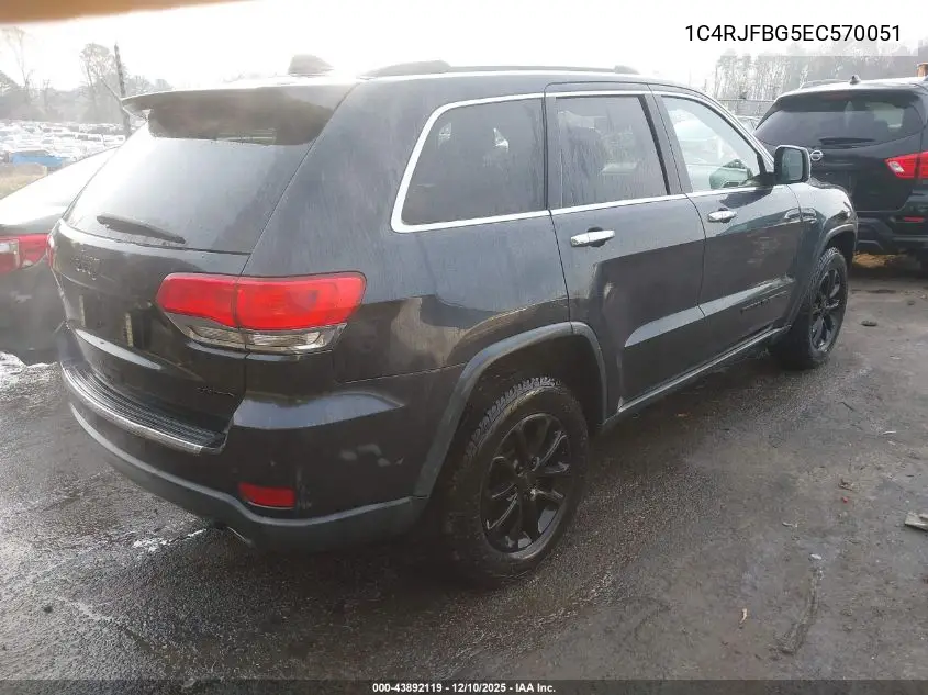 1C4RJFBG5EC570051 2014 Jeep Grand Cherokee Limited