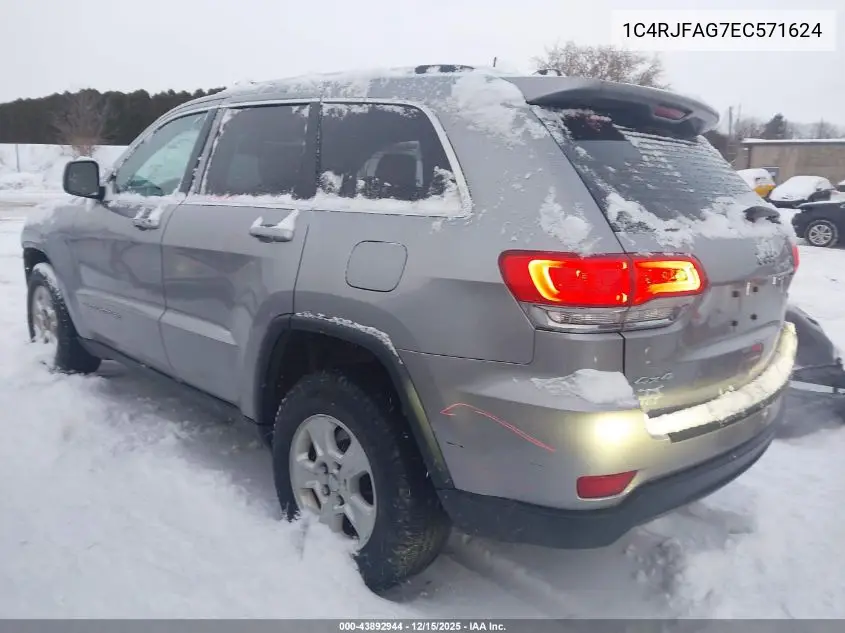 1C4RJFAG7EC571624 2014 Jeep Grand Cherokee Laredo