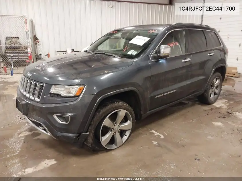 1C4RJFCT2EC441700 2014 Jeep Grand Cherokee Overland