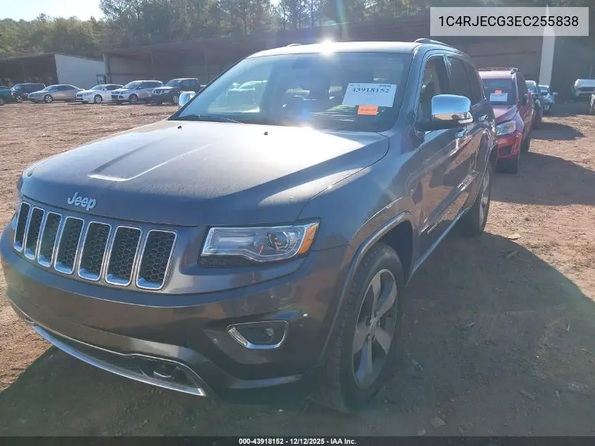 1C4RJECG3EC255838 2014 Jeep Grand Cherokee Overland