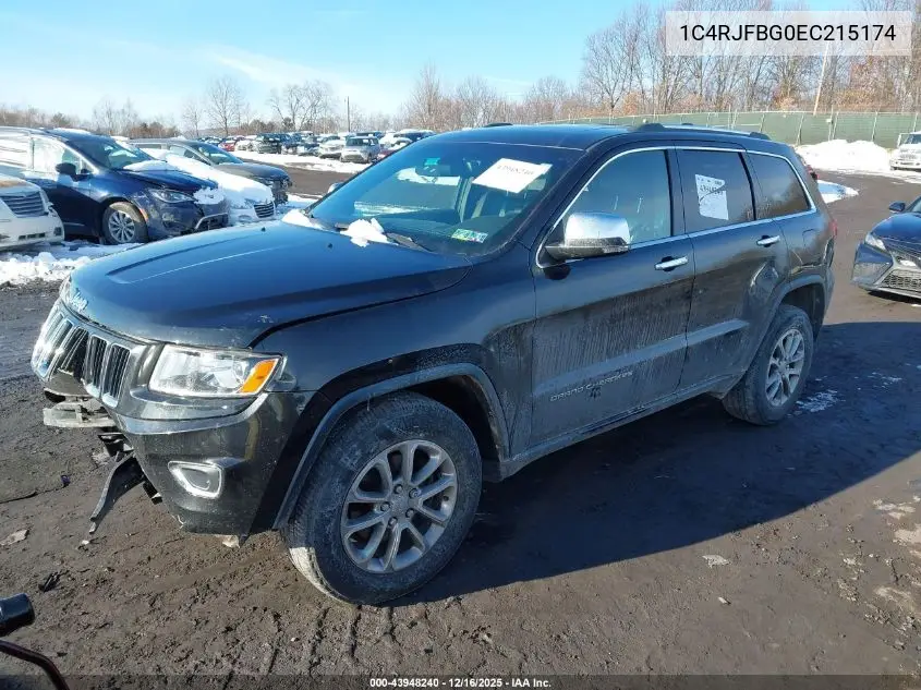 1C4RJFBG0EC215174 2014 Jeep Grand Cherokee Limited