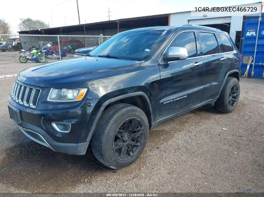 1C4RJEBGXEC466729 2014 Jeep Grand Cherokee Limited