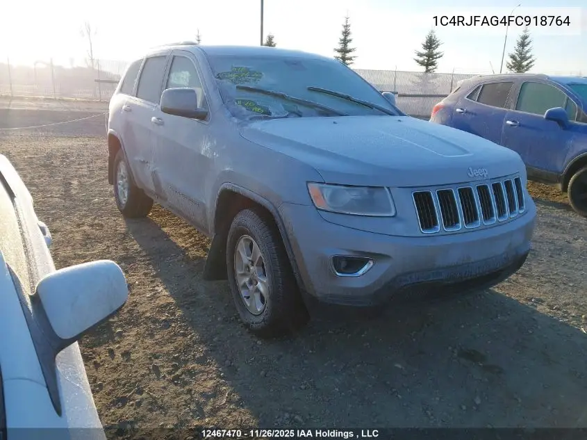 1C4RJFAG4FC918764 2015 Jeep Grand Cherokee Laredo