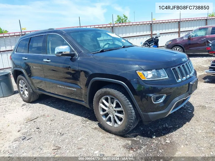 2015 Jeep Grand Cherokee Limited VIN: 1C4RJFBG8FC738850 Lot: 39604773