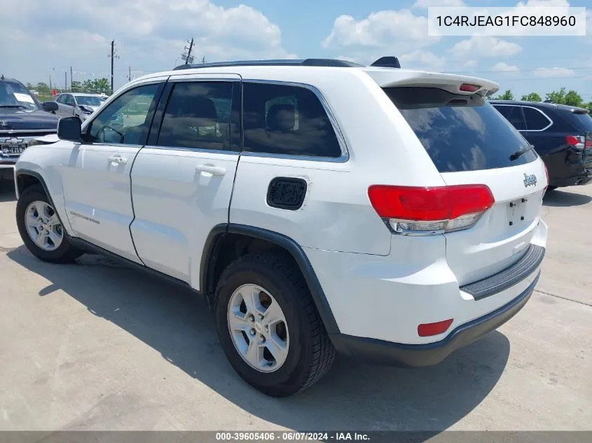 2015 Jeep Grand Cherokee Laredo VIN: 1C4RJEAG1FC848960 Lot: 39605406