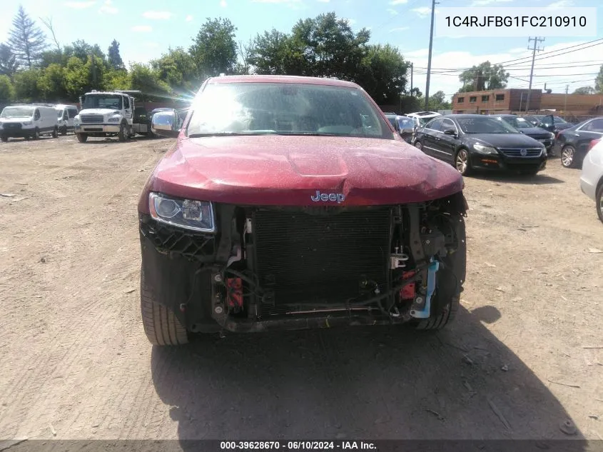 2015 Jeep Grand Cherokee Limited VIN: 1C4RJFBG1FC210910 Lot: 39628670