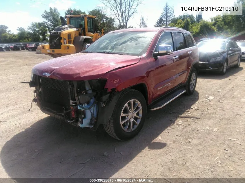 2015 Jeep Grand Cherokee Limited VIN: 1C4RJFBG1FC210910 Lot: 39628670