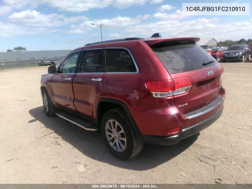 1C4RJFBG1FC210910 2015 Jeep Grand Cherokee Limited