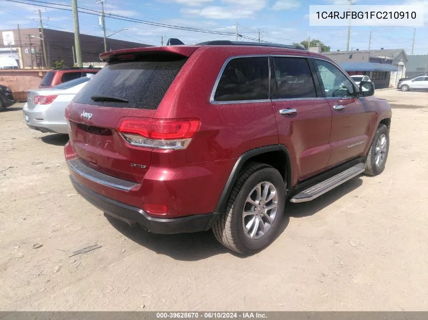 1C4RJFBG1FC210910 2015 Jeep Grand Cherokee Limited