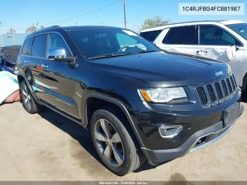 1C4RJFBG4FC881987 2015 Jeep Grand Cherokee Limited