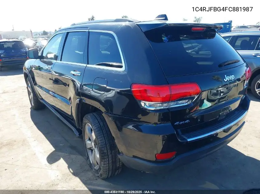 1C4RJFBG4FC881987 2015 Jeep Grand Cherokee Limited