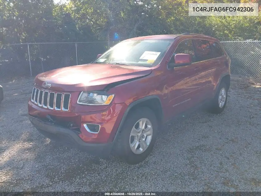 1C4RJFAG6FC942306 2015 Jeep Grand Cherokee Laredo