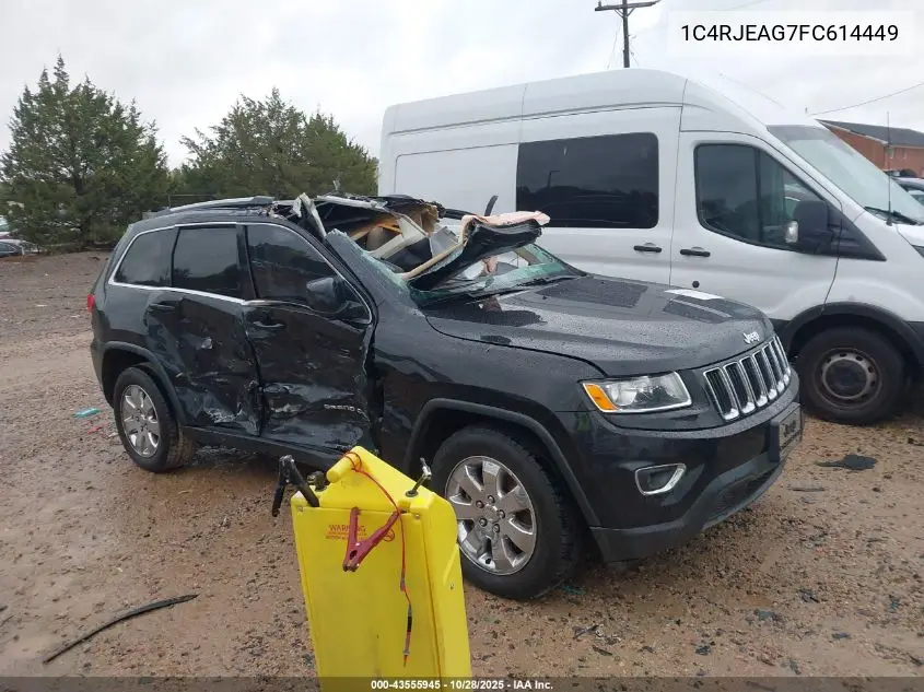 1C4RJEAG7FC614449 2015 Jeep Grand Cherokee Laredo