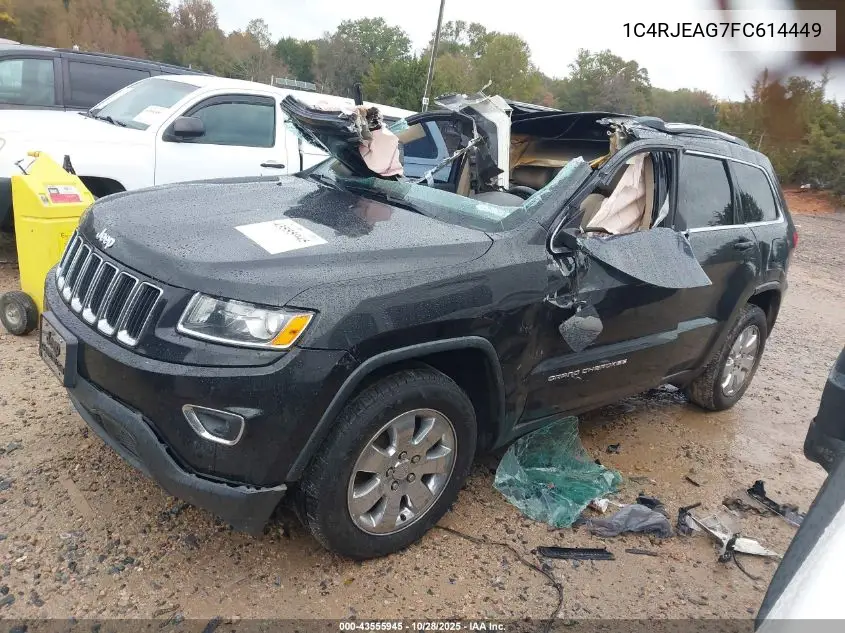 1C4RJEAG7FC614449 2015 Jeep Grand Cherokee Laredo
