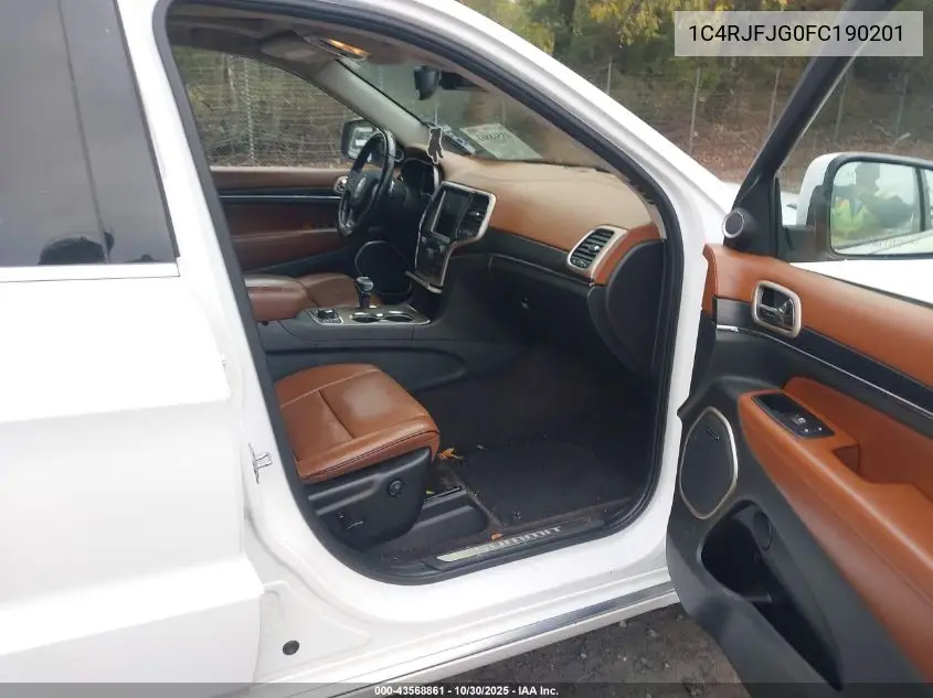 1C4RJFJG0FC190201 2015 Jeep Grand Cherokee Summit