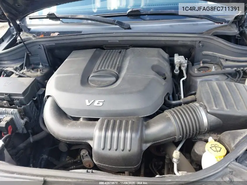 1C4RJFAG8FC711391 2015 Jeep Grand Cherokee Laredo
