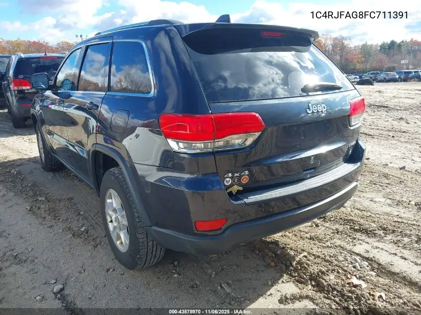 1C4RJFAG8FC711391 2015 Jeep Grand Cherokee Laredo