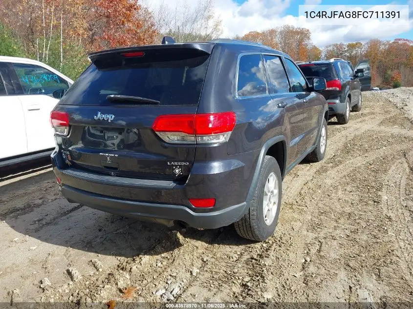 1C4RJFAG8FC711391 2015 Jeep Grand Cherokee Laredo