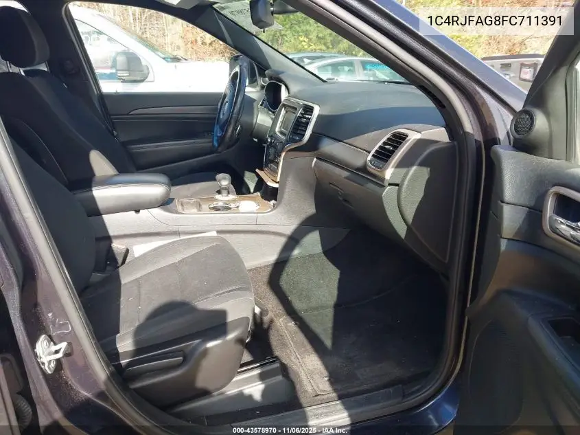 1C4RJFAG8FC711391 2015 Jeep Grand Cherokee Laredo