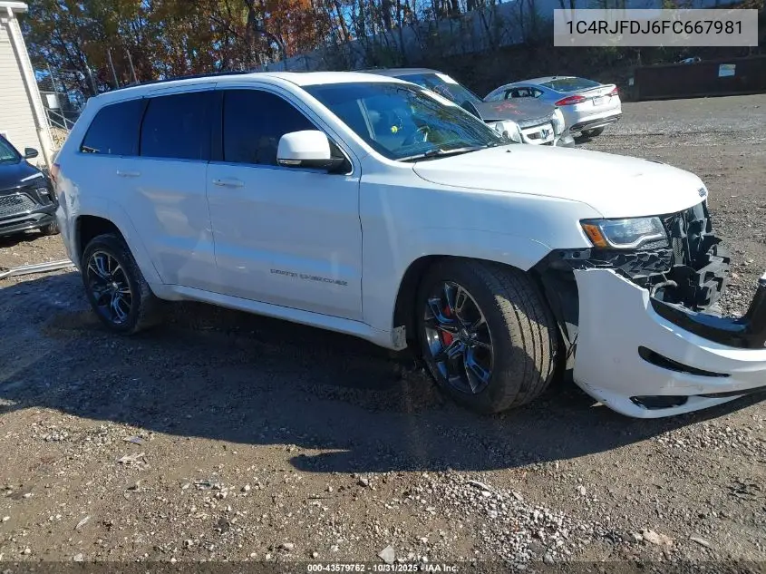 1C4RJFDJ6FC667981 2015 Jeep Grand Cherokee Srt